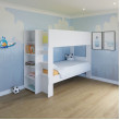 Bunk Bed with built in Bookshelf & optional trundle or drawers Bunk Bed with built in Bookshelf & optional trundle or drawers